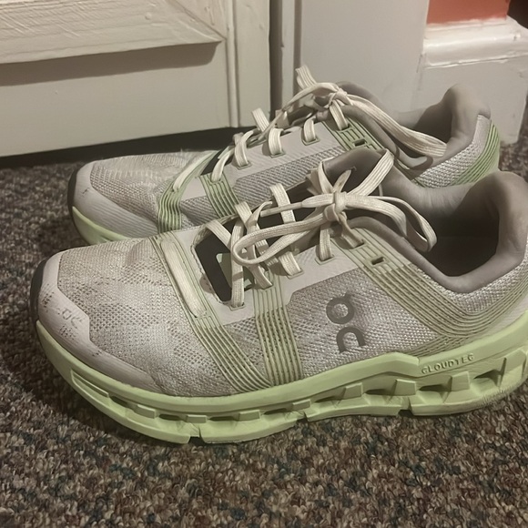 On Running‎ On Cloudgo Frost Hay White Green Shoes size 6.5 - Picture 5 of 10